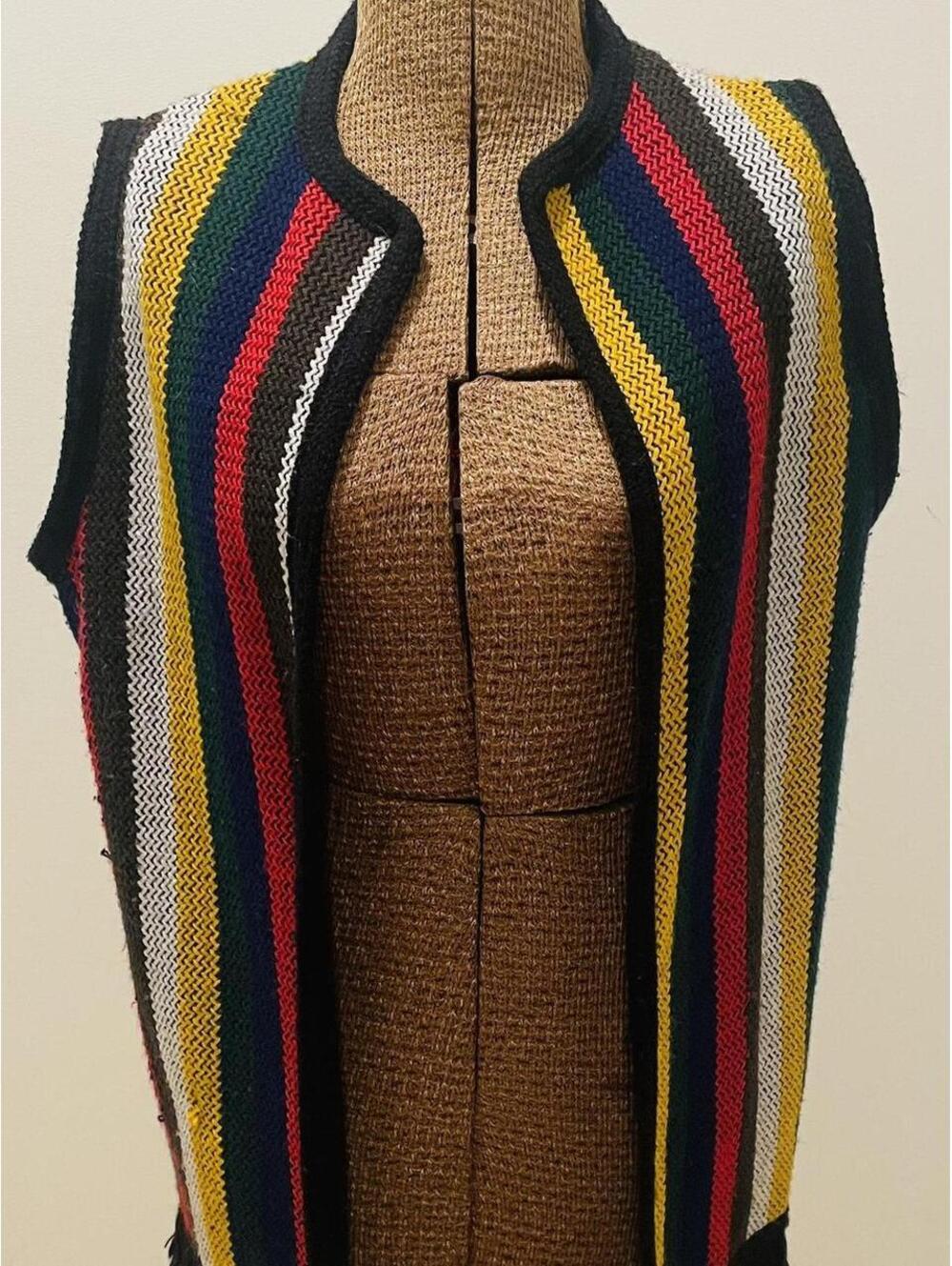 Vintage Multi-Color Gilet, Soooo Fun, She’s an eye Turner !!